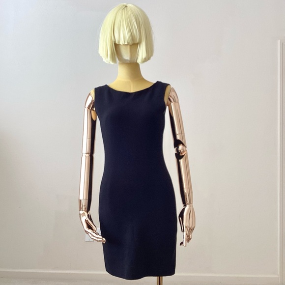 Unbranded Black Sleeveless Black Knee Length Dress SZ S - Picture 2 of 6